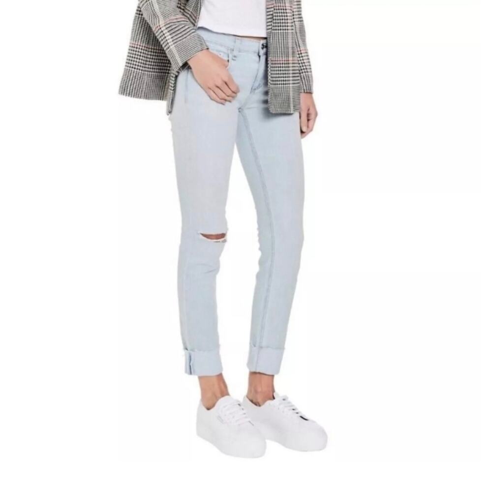 Rag & Bone jeans, Dre, distressed, light wash, glena, low rise, boyfriend 26
